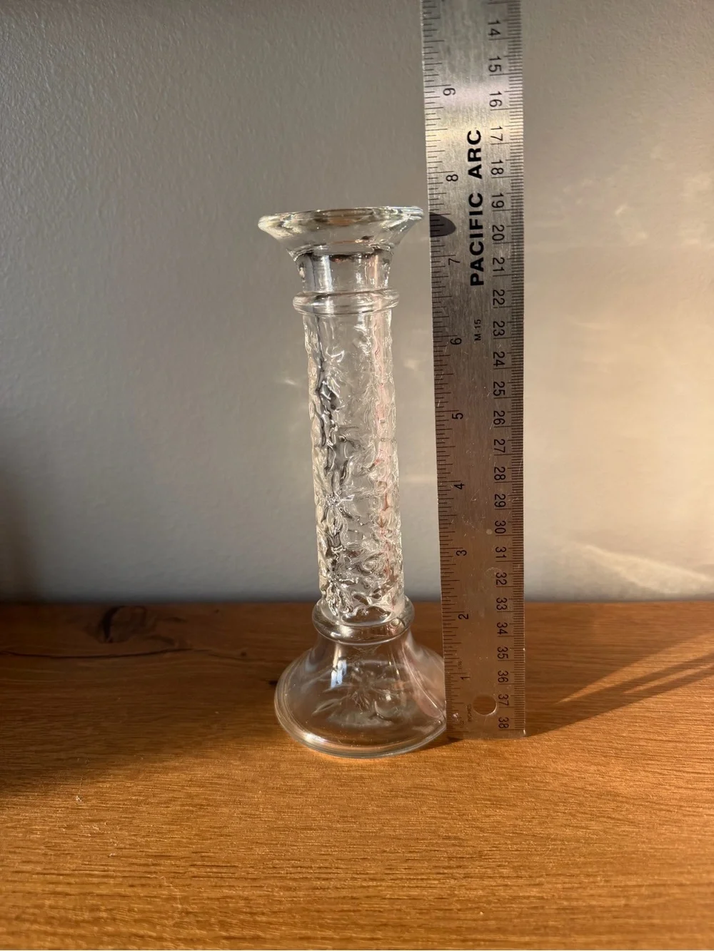 Princess House Fantasia Glass Candlestick Holder or Bud Vase